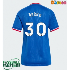 Manchester United Benjamin Sesko #30 Replik Auswärtstrikot Damen 2026-27 Kurzarm
